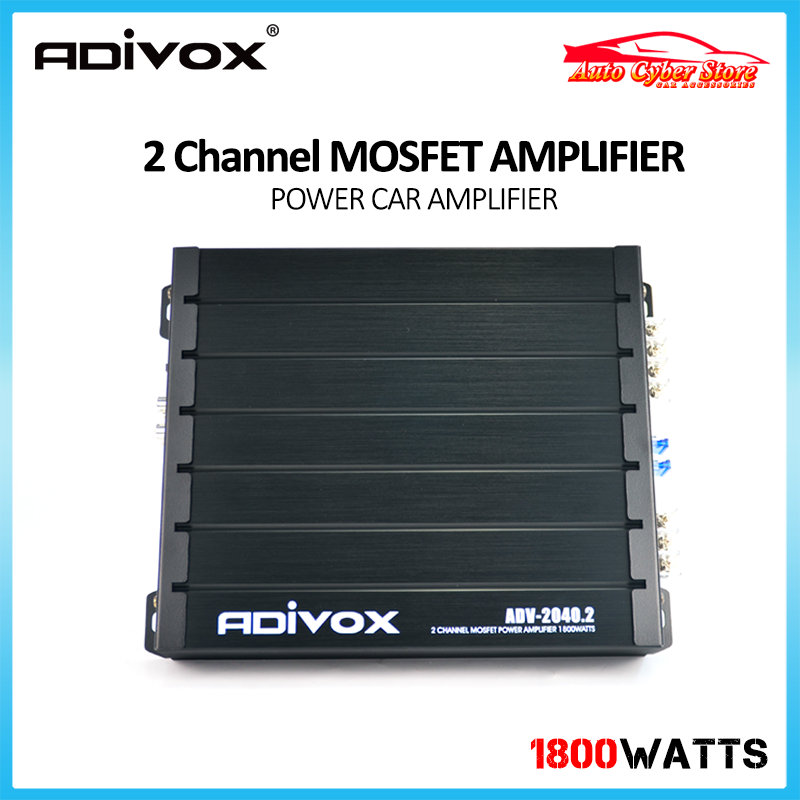 ADIVOX 2 Channel MOSFET Amplifier Power Car Amplifier 1800WATTS Lazada