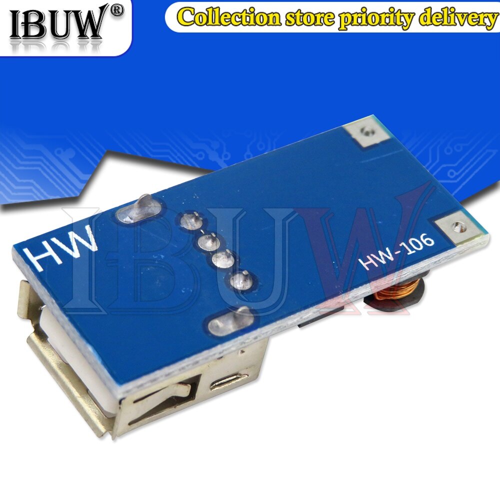DC-DC USB đầu ra sạc nguồn điện tăng điện áp mô-đun tăng 0.9V ~ 5V để 5V 600mA năng lượng USB di động Boost Board