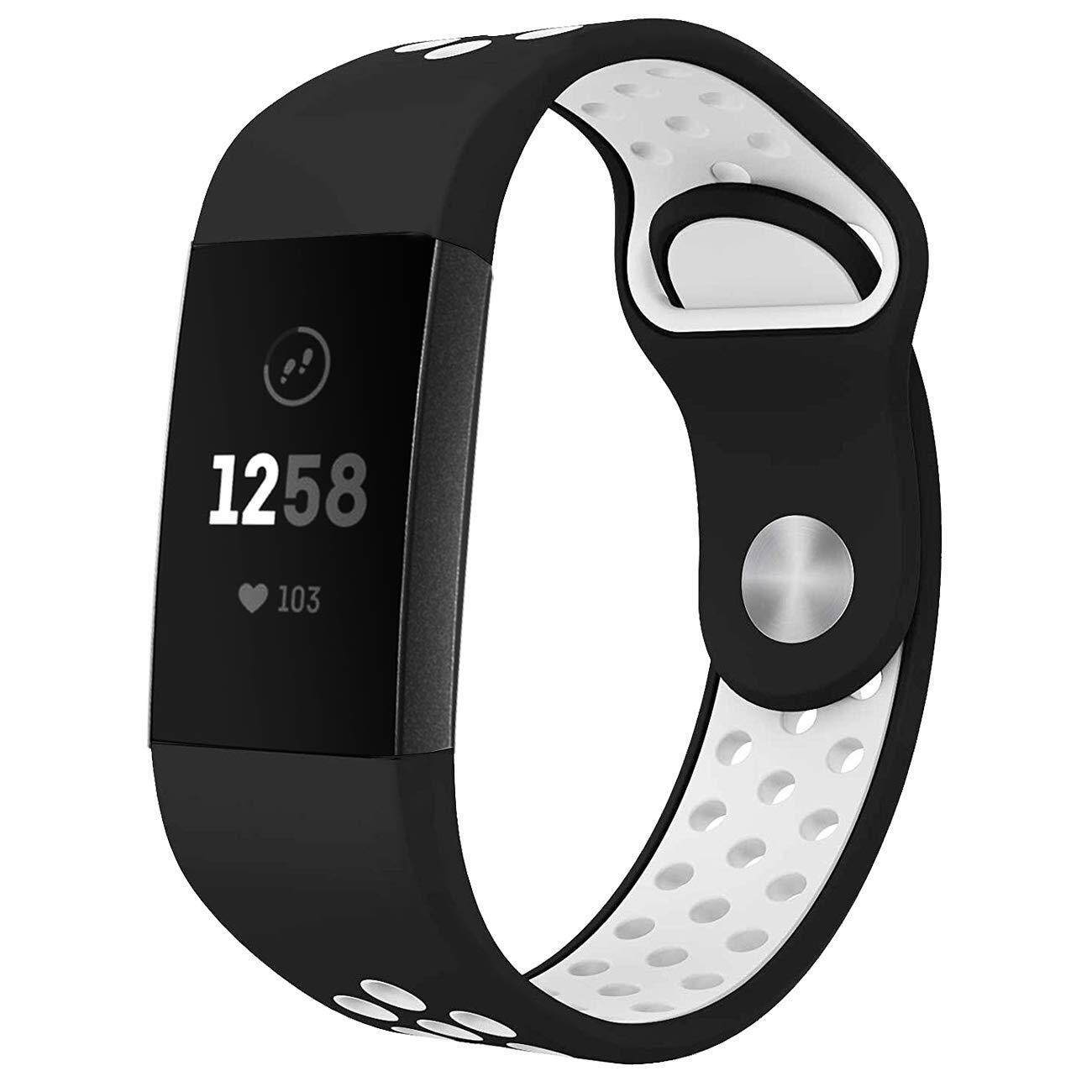 Fitbit charge 3 on sale white sports band