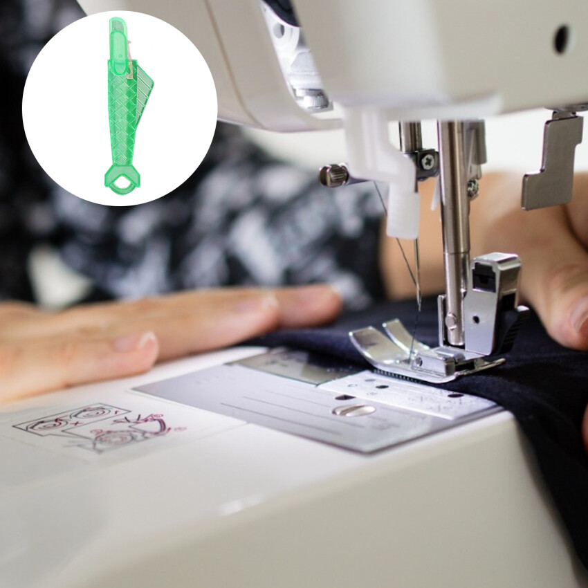 [SEAAN Mini Sewing Machine Needle Threader With Hook Plastic Stitch Insertion Tool Elderly Quick Automatic Changer Craft Accessories,Mini Sewing Machine Needle Threader With Hook Plastic Stitch Insertion Tool Elderly Quick Automatic Changer Craft Accessories,]