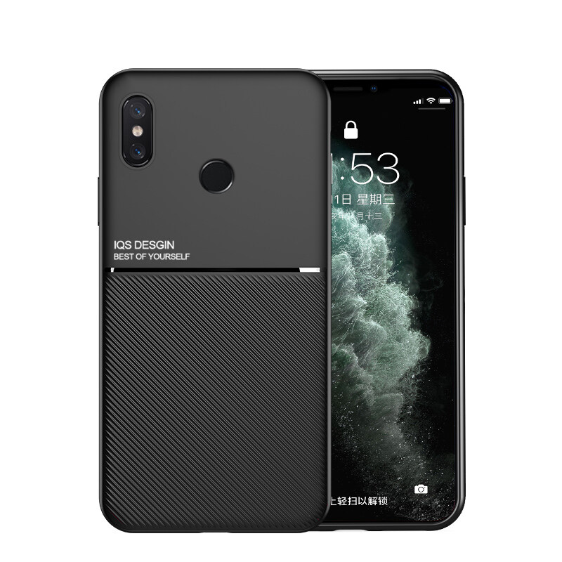 Hontinga For Xiaomi Redmi Note 5 Note 5 Pro Case Slim Leather Texture Casing Fahion Slim Matte Protective Phone Case Cove Shockproof Cases Coque Handphone Case