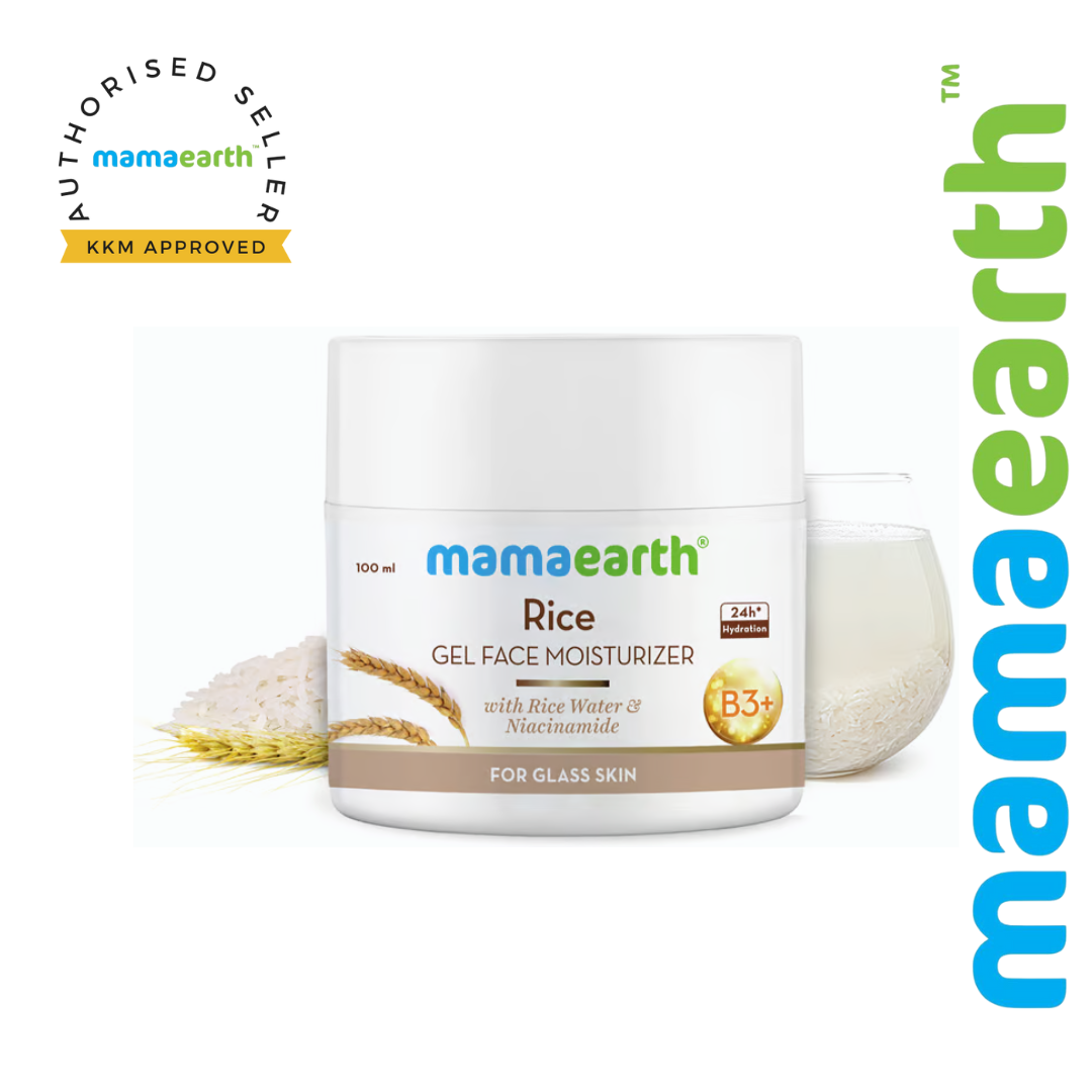Mamaearth Rice Gel Face Moisturizer With Rice Water & Niacinamide for