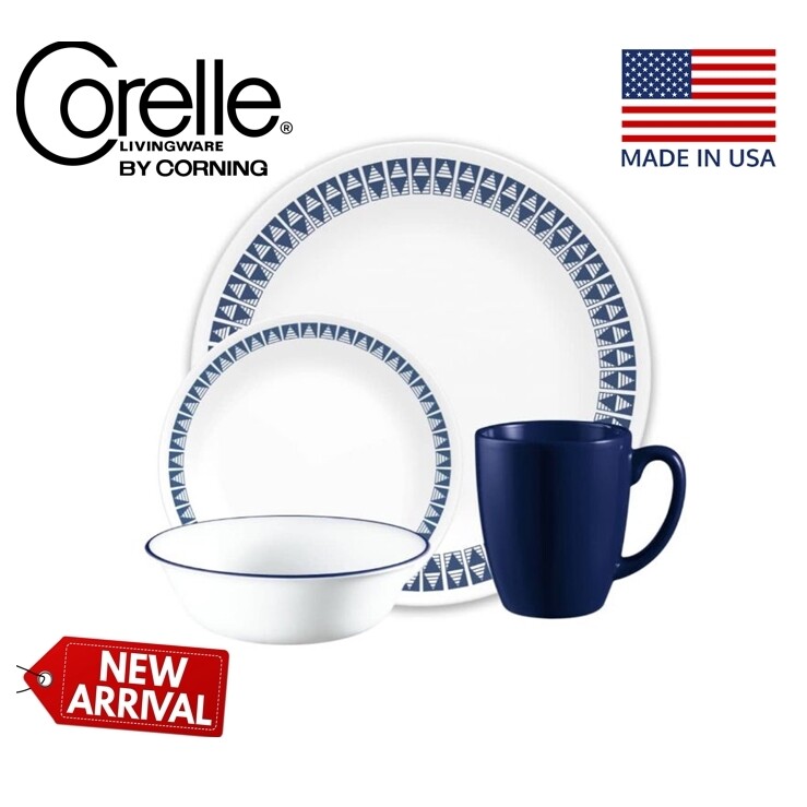 Corelle® Classic Wheeler Diamond Dinnerware Set 16pc Lazada
