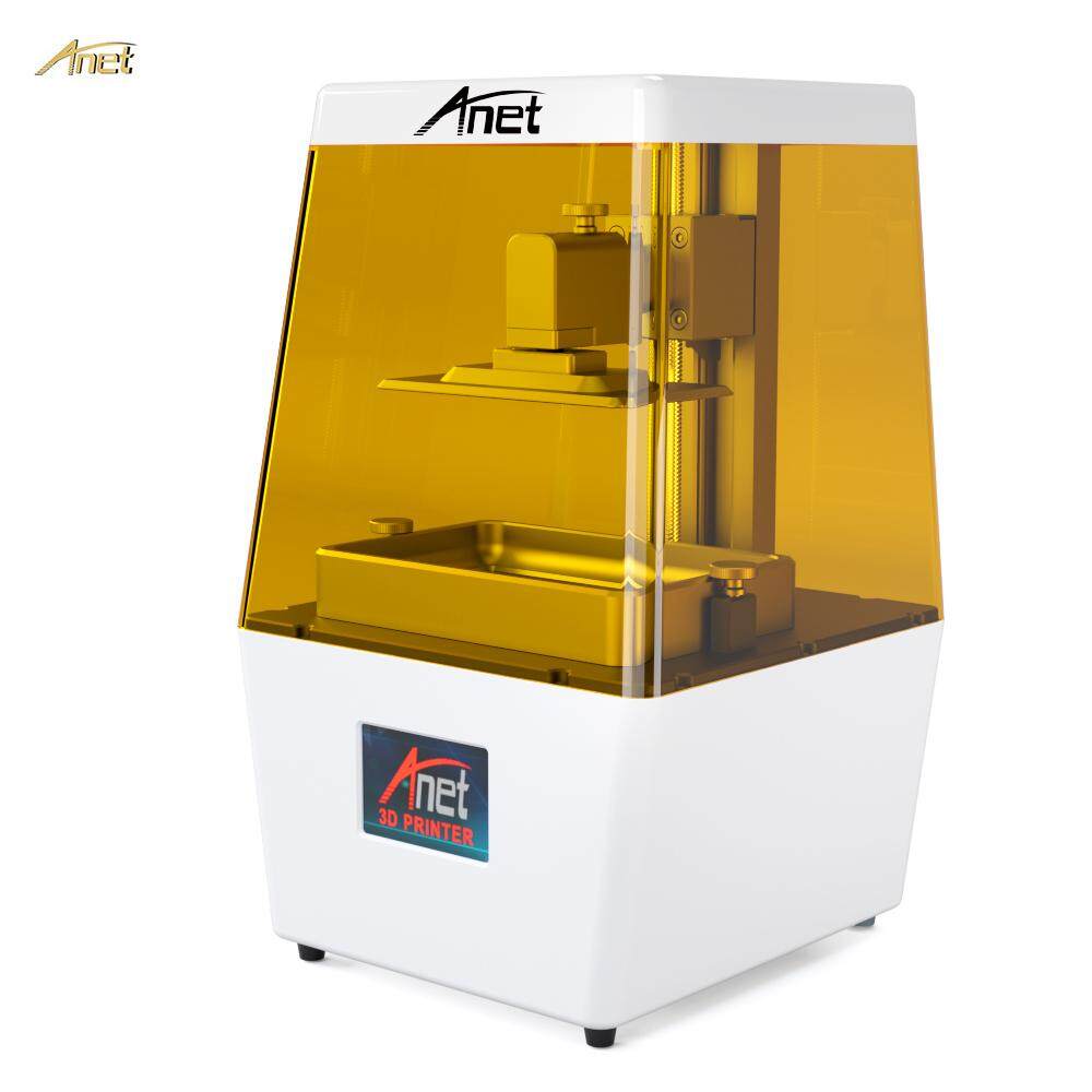 Anet N4 UV LCD 3D Mesin Printer Stik USB Lucu Inovasi dengan 2 K HD 3.5 Inch Berwarna Pintar Layar Sentuh U Disk Player -Line Cetak Printing Ukuran 4.72*2.56*5.43 Inch