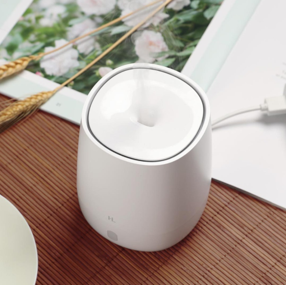 Original Xiaomi HL Aromatherapy Diffuser Humidifier Air Dampener Aroma Diffuser Machine Essential Oil Ultrasonic Mist Maker Quiet with Nightlight for Car Home Office Yoga 120ml