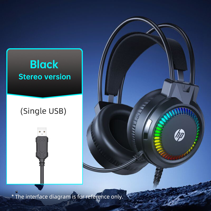 HP Wired Gaming Headset - 50mm Dynamic Unit Omnidirectional Mic H220