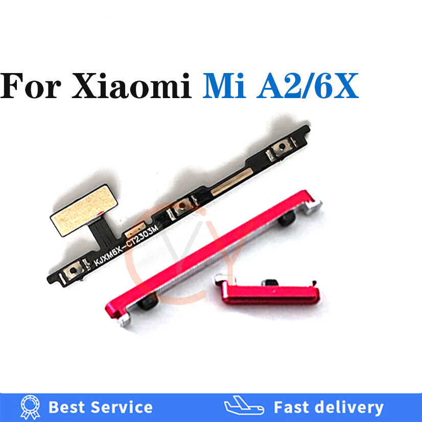 Volume Button Power Switch On Off Button Flex Cable For Xiaomi Mi A2 6X Flex Cable Replacement Parts