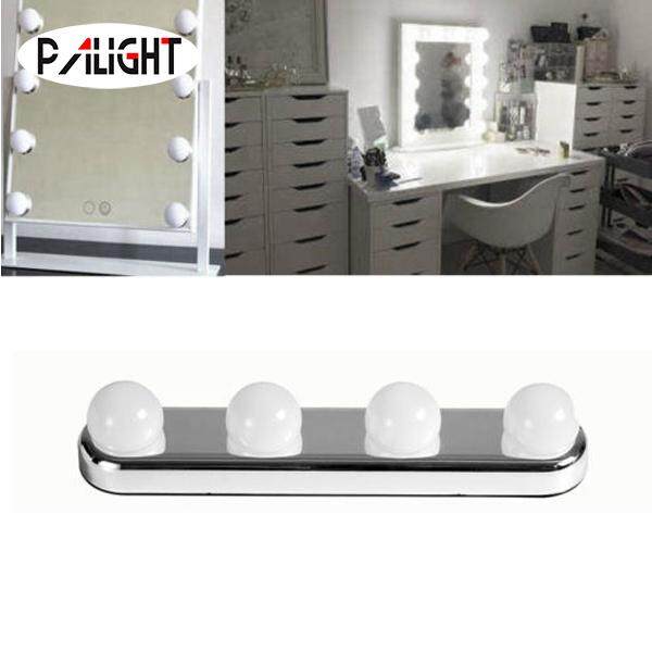 PAlight 4 Bóng Đèn LED Gương Trang Điểm Sáng Hút Lắp Đặt Bàn trang điểm Vanity Ánh Sáng Đèn Tường