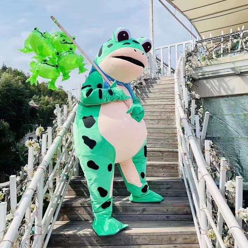 Adult Frog Inflatable Clothing Halloween Doll Inflatable Costume For Kids Funny Cartoon Doll Jumpsuit Frog Walking Doll Clothes Game Uniform Sets Harga  160 Ringgit*Penghantaran Percuma