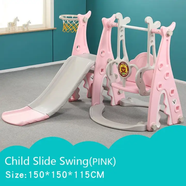 3 In 1 Baby Slides And Swing Chair, Plastic Playground Set