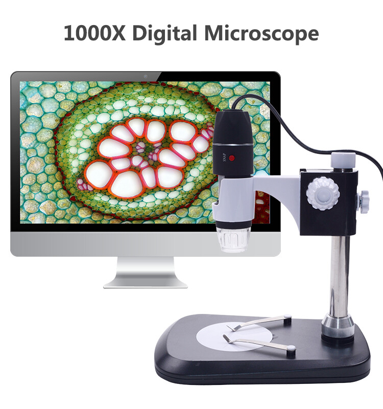 Yieryi 1000X Digital Microscope HD USB Industrial Electronic Desktop Soldering Phone Repair Magnifier Tools