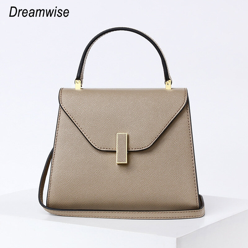 Dreamwise Top-Handle Bags for Women New Genuine Cow Leather Handbags Fashion Wild Large Capacity Ladies Shoulder Sling Bag
