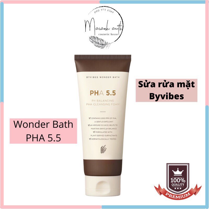 Sữa Rửa Mặt BYVIBES WONDER bath PHA 5.5 150ml