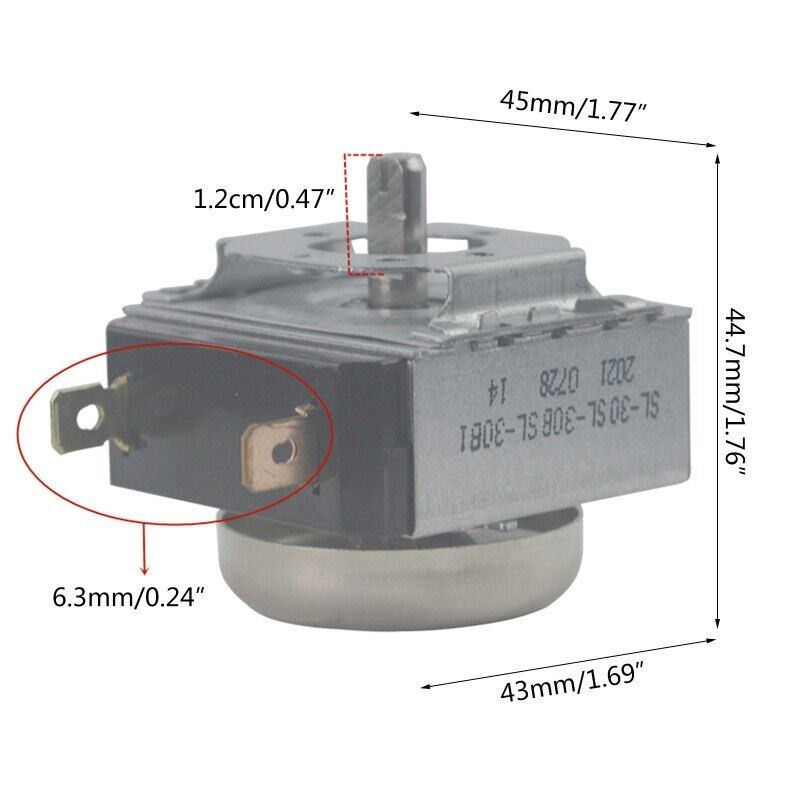 30 Minutes 15A 125V 16A 250V Delay Timer Switch Time Controller For Electronic Microwave Oven Cooker Air Fryer Parts