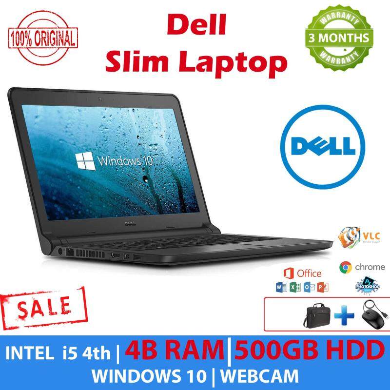 Dell Slim Laptop - Latitude 3340 - i5 4th Gen - 4GB RAM - 500GB HDD - WebCam - WiFi - 3 Months Warranty - 100% Original Malaysia