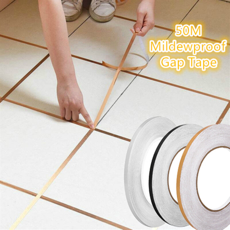 50M Ceramic Tile Mildewproof Gap Tape Kitchen Ceramic Self dhesive Waterproof Tape
