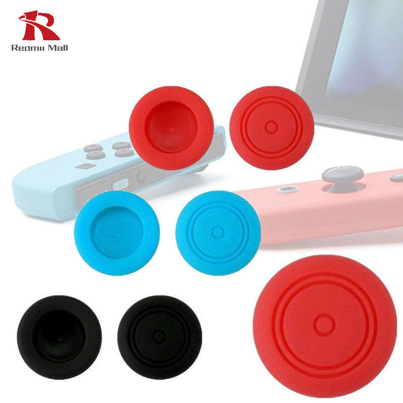 6 Pcs Silicone Thumbstick Thumb Stick Grip Caps Cover for Nintend Switch Joy-Con Controller
