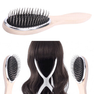 Steel Tooth Plastic Wood Comb Wig Hair Brush Anti-Static For Mannequin Head thumbnail