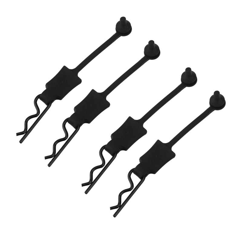 Traxxas 5750 Body Clip Retainer, Schwarz – 4 Stück, Original-Ersatzteil