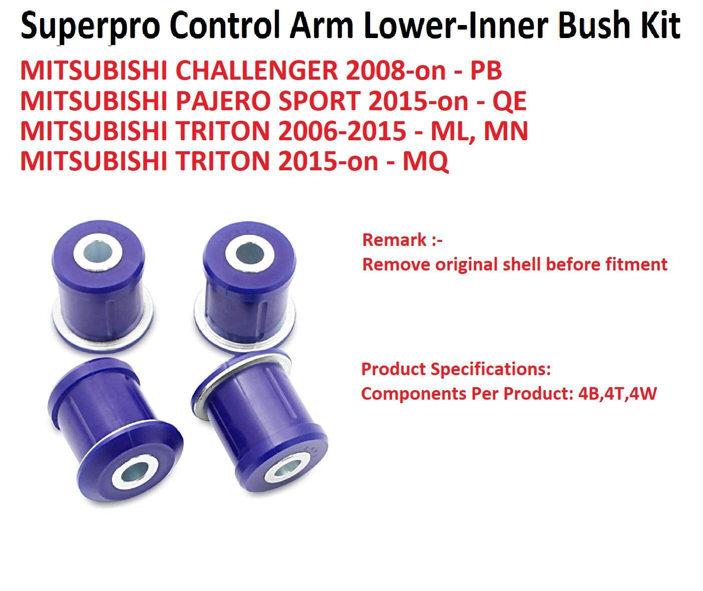 Front SUPERPRO Control Arm Lower-Inner Bush Kit For MITSUBISHI TRITON ML MN
