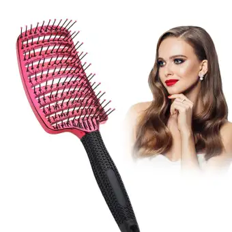 Blushine Hair Brush Curved Vented Detangling Blow Dry Brush For
