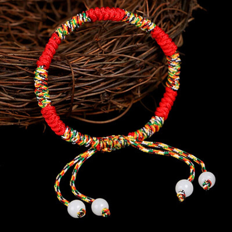 Hand Woven Colorful Rope Red Rope Bracelet Five Color Thread Tide Edition Woven Hand Rope Couple Models Bracelet