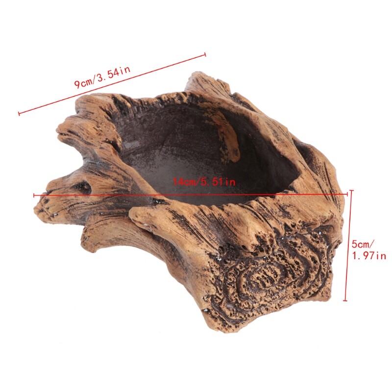 Imitating Wood Flower Cement Planters for Succulents Flowerpots Bonsai Decor