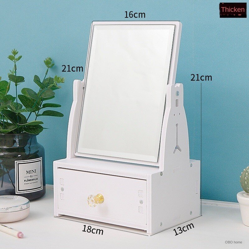 Gương Mỹ Phẩm Gương Để Bàn Web Người Nổi Tiếng Trang Điểm Jingyi Loại Nhà Vệ Sinh Kính Phòng Ngủ Đáng Yêu Hơn Nữ Sinh Ký Túc Xá Hd Gương Nhỏ