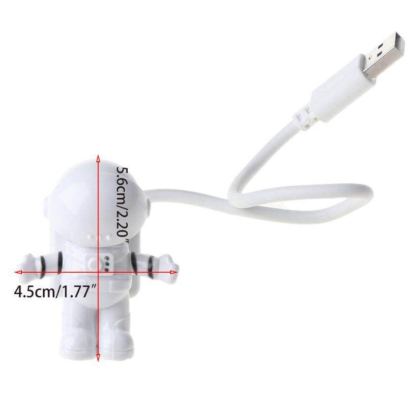 Creative Spaceman Astronaut LED Flexible USB Light Night Light for Kids Toy Laptop PC Notebook