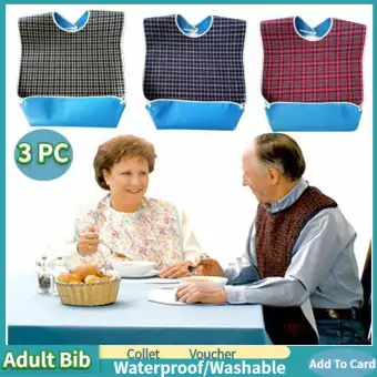 bibs for adults with crumb catcher