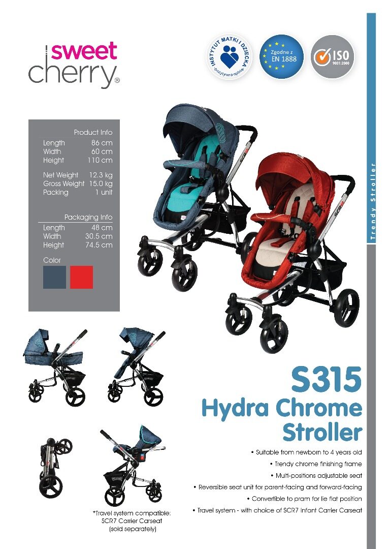 sweet cherry stroller scr 12