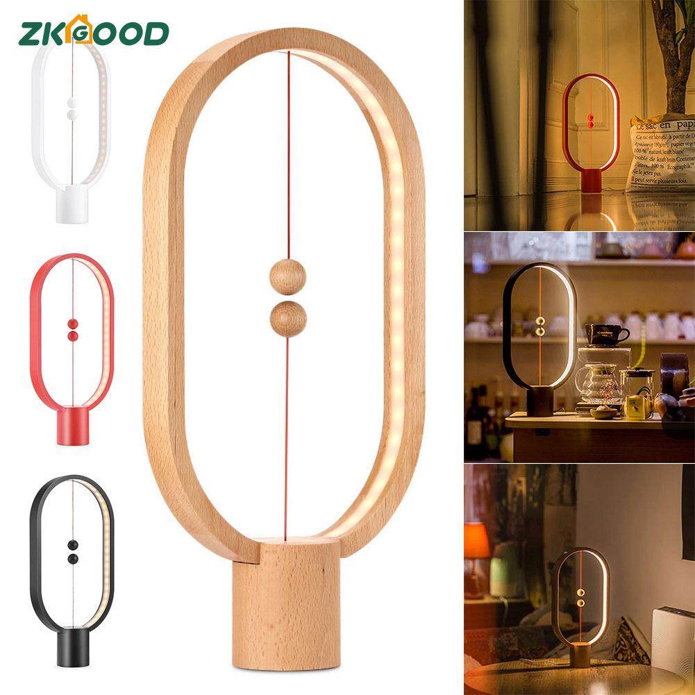 Zkgood Cân Bằng Đèn Hình Elip Từ không Trung Chuyển Đổi USB LED Đèn Nhà Trang Trí Phòng