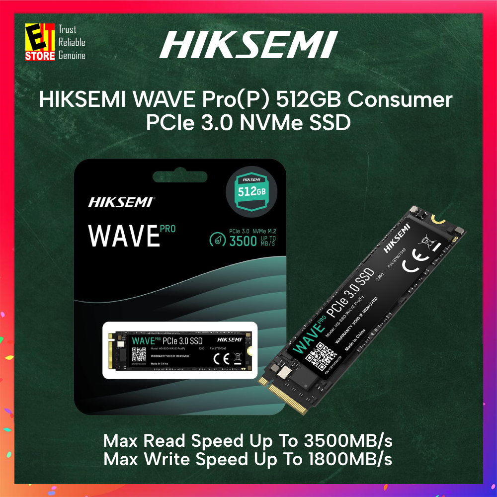 HIKSEMI WAVE Pro (P) 512GB Consumer PCIe NVMe SSD Up to