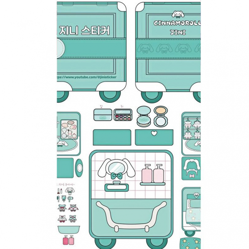 New Quiet Book Sanrio Luggage Cartoon Sanrio Quiet Book Handmade Toy