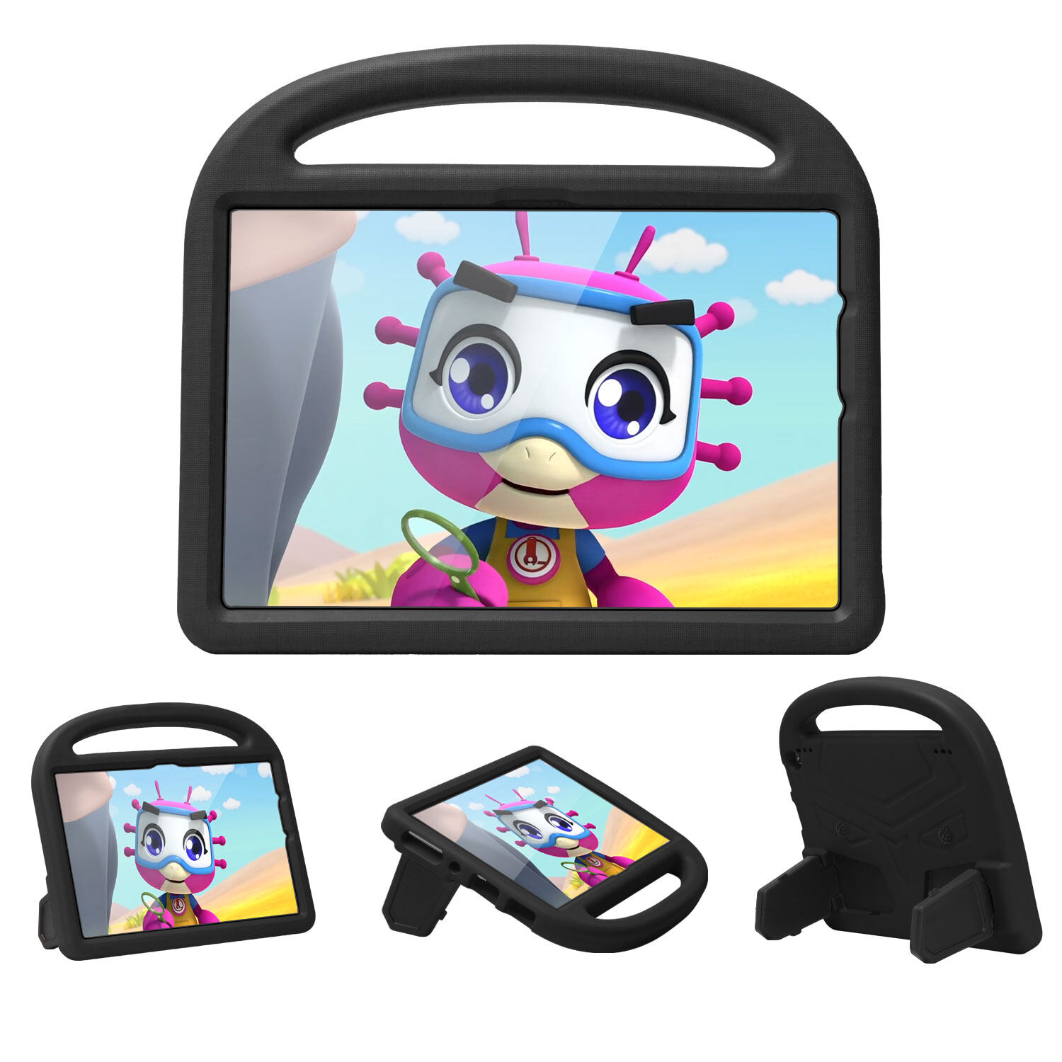 Kids Case for Kindle Fire HD 10 2021 Case, Light Weight Shockproof Silicone Handle Stand Kids Friendly Case for Amazon Fire HD10 Kids HD10 2021 Plus 11th