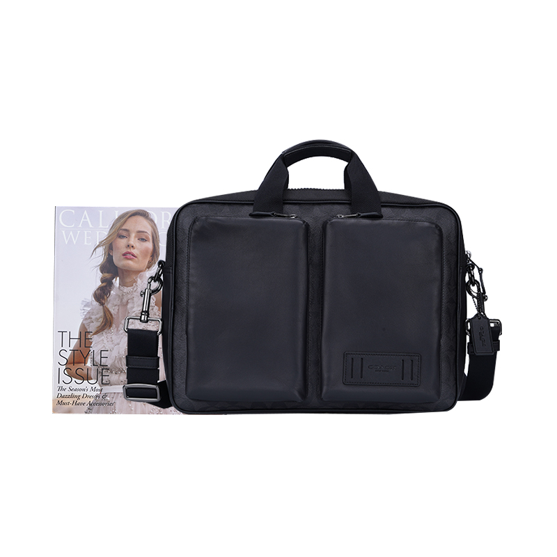COACH Rider Series ไนลอนและหนังลูกวัวไหล่กระเป๋าถือเมสเซ็นเจอร์5665 ...