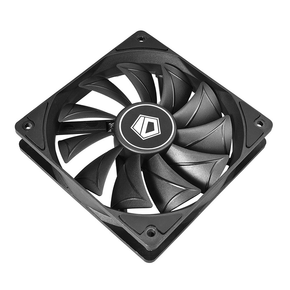 Quạt Làm Mát Khung Gầm Máy Tính Để Bàn 4 Chân 120Mm ID-COOLING, Vỏ Máy Tính PC Quạt Làm Mát PWM