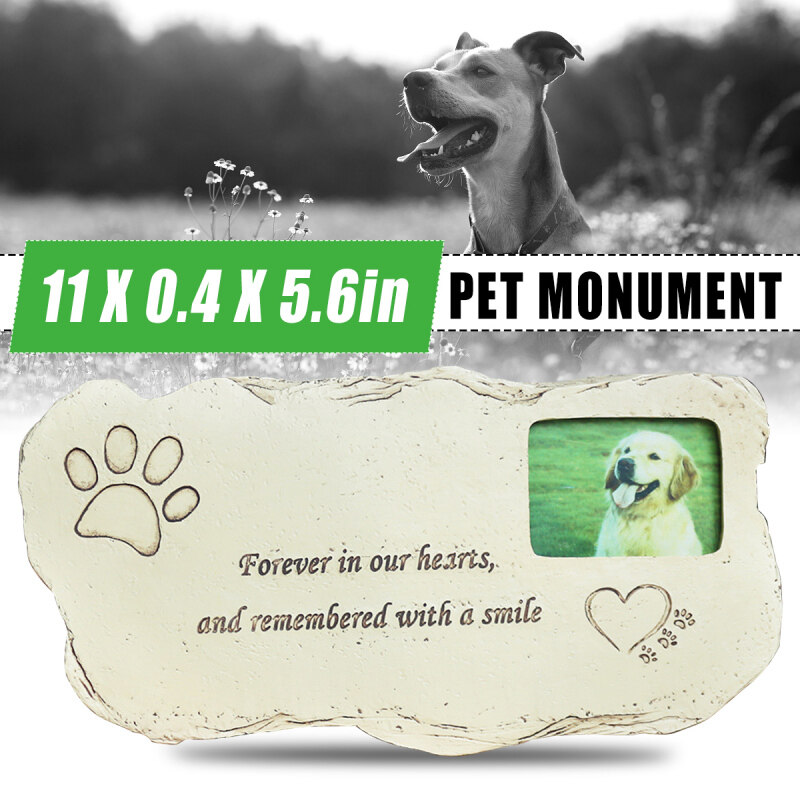 Pet Tombstone Trang Trí Sân Vườn Gravestones Puppy Tombstone Với Khung Hình-