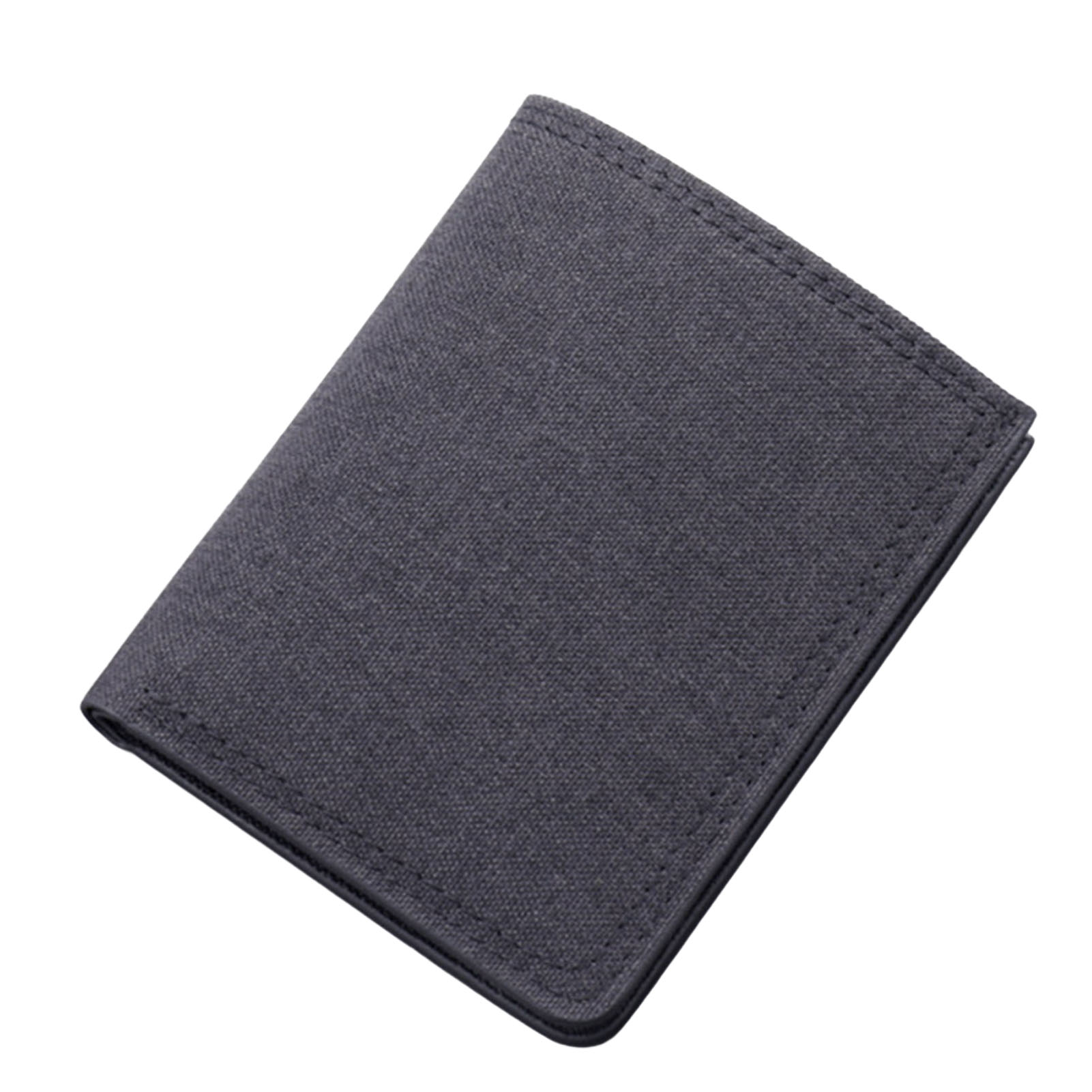 Men Wallet Three Card Slots Money Phonto Position Canvas Portable Cash Holder Coin Purse for Travel Men Handbag Wear-resistant