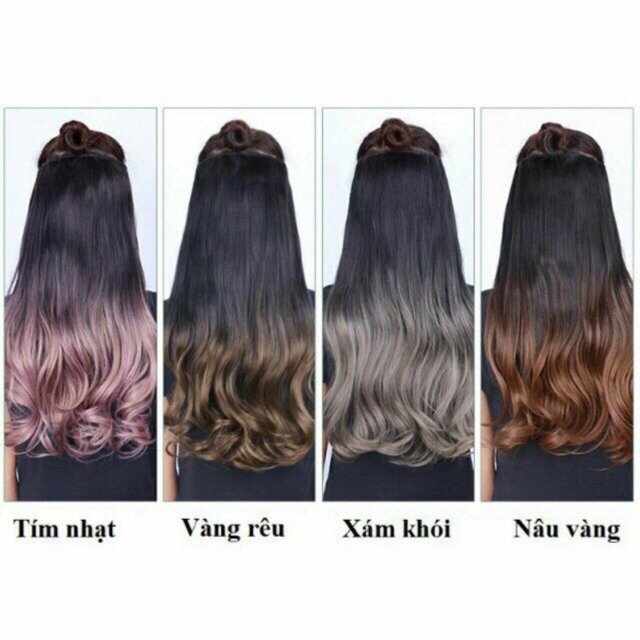 Kẹp Phím Nữa Đầu ||Tóc Omber Cao Cấp 1 Hàng Thẳng