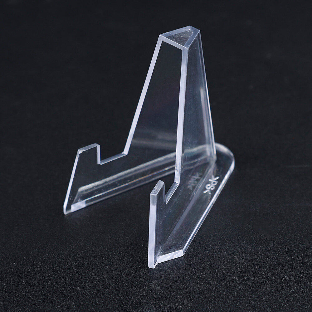 Transparent Plastic Display Stand Souvenir Coin Stand Business Card Medal Triangle Stand