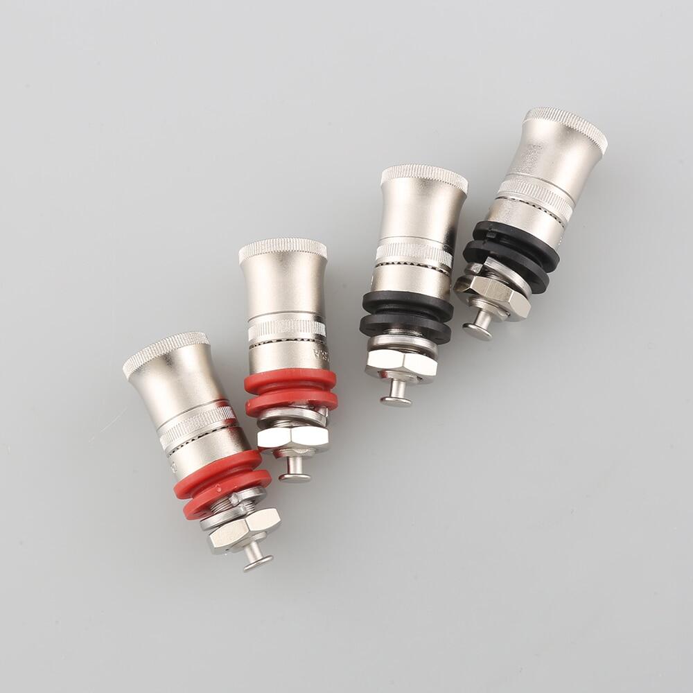 High Quality CMC Rhodium Plated Speaker Amplifier Binding Post Terminal Banana Plug Socket Output Connector Hifi Audio DIY