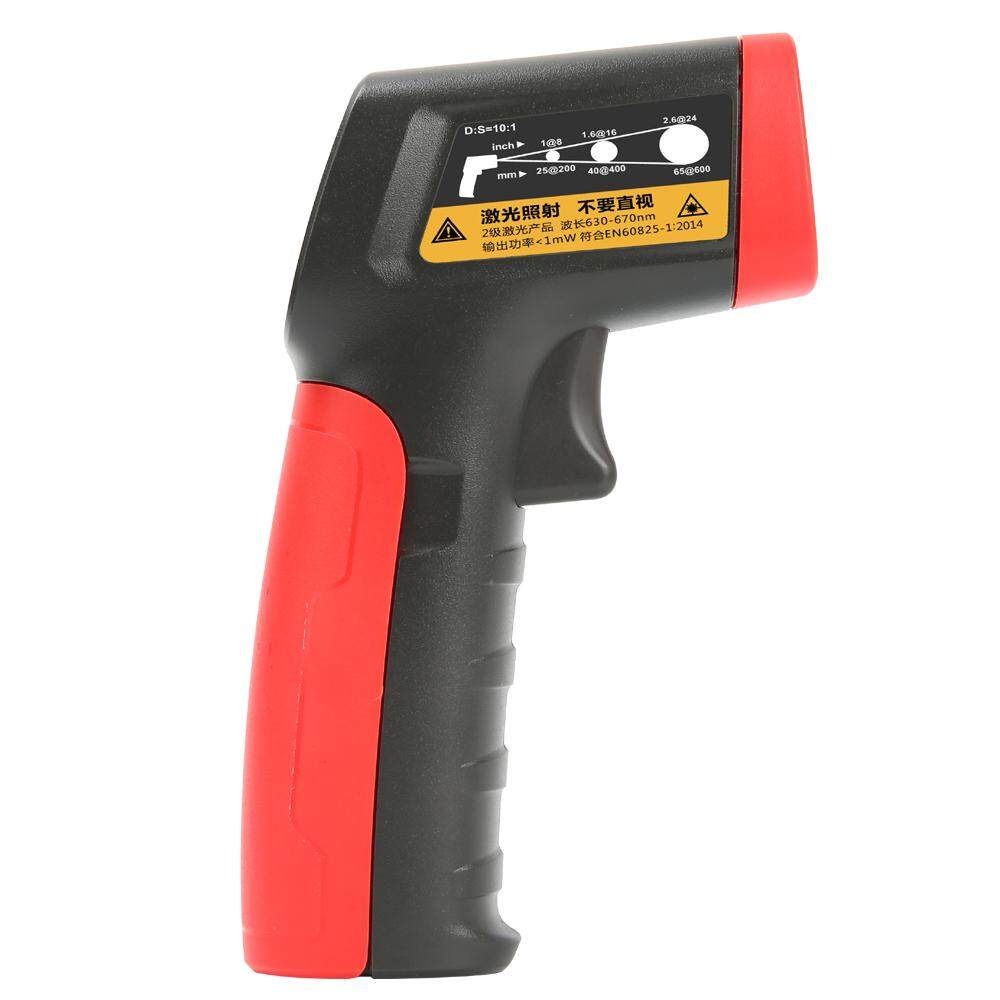 UT300A + D: S = 10:1-20 ~ 400C Gelar Non-Kontak Layar LCD IR Termometer Inframerah Suhu dengan Saklar Laser