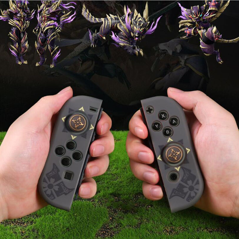 Nắp Bảo Vệ Cần Điều Khiển Cần Điều Khiển Cho Monster Hunter RISE Nintendo Switch Oled Bộ Điều Khiển Joy-Con Ốp Ngón Tay Cái NS Switch Lite