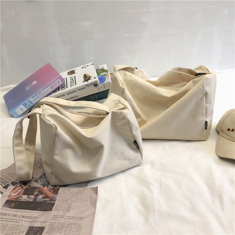 David & Bella Women's shoulder bag crossbody bag canvas bag Korean version of the cloth bag large capacity leisure crossbody bag