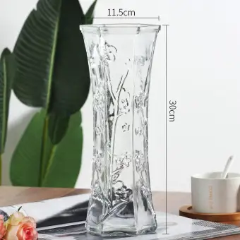 Creative Large Simple Transparent Glass Vase Hydroponic Rich