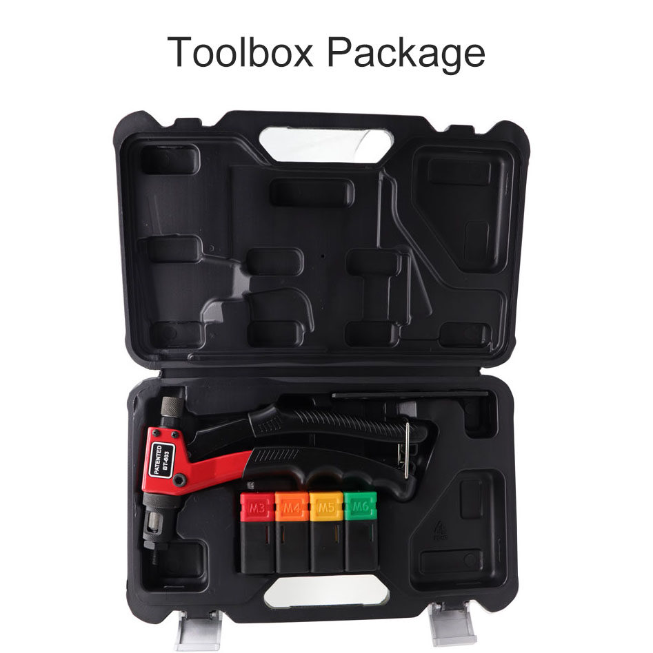 HIFESON 8" Single Hand Rivet Nut Machine Rivet Tool Insert threaded