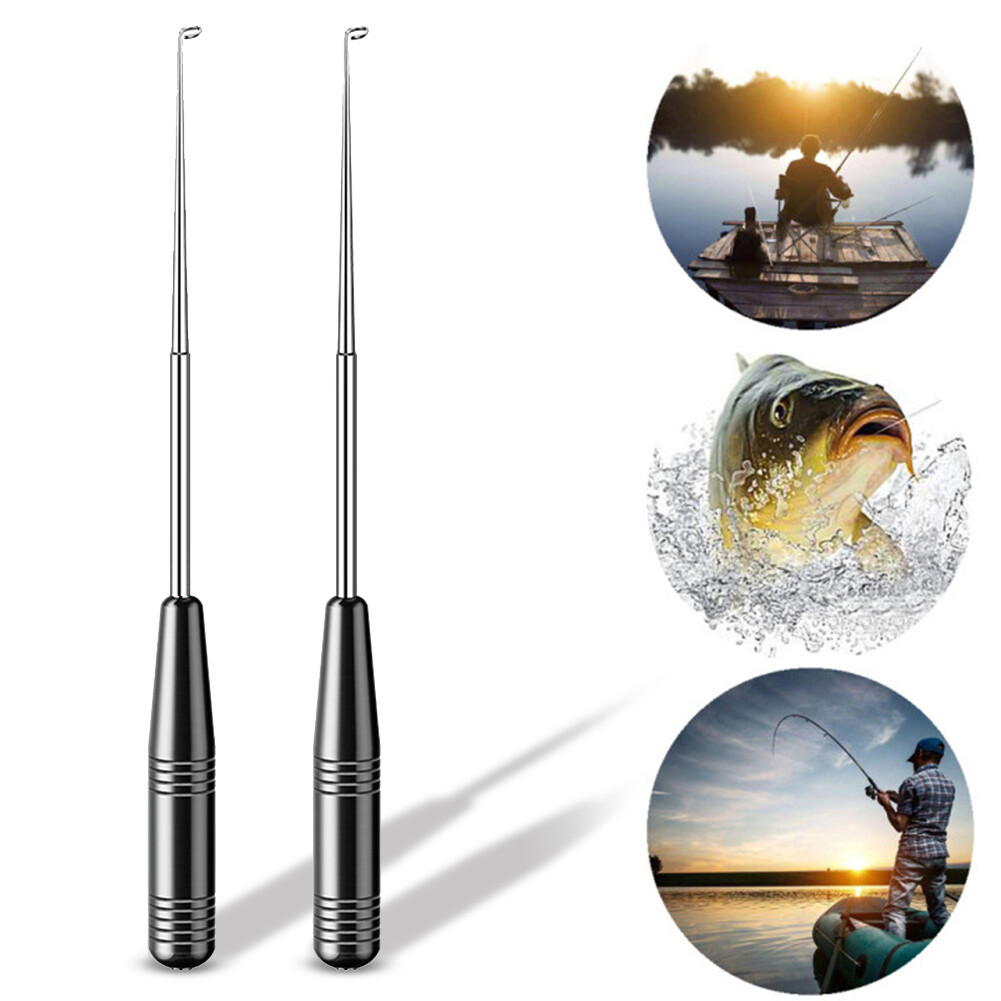 2pcs Stainless Steel Fishing Hook Extractor Fish Hook Quick Removal Tools