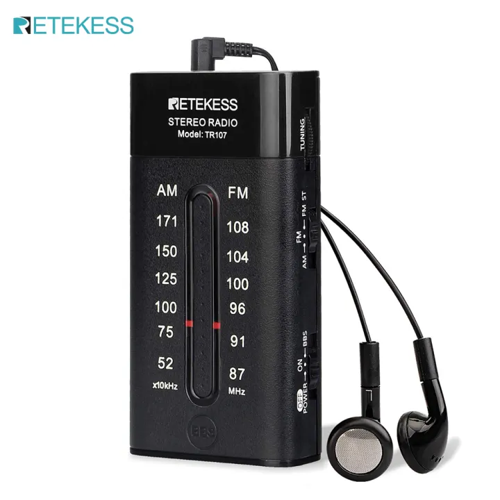transistor radio with headphones