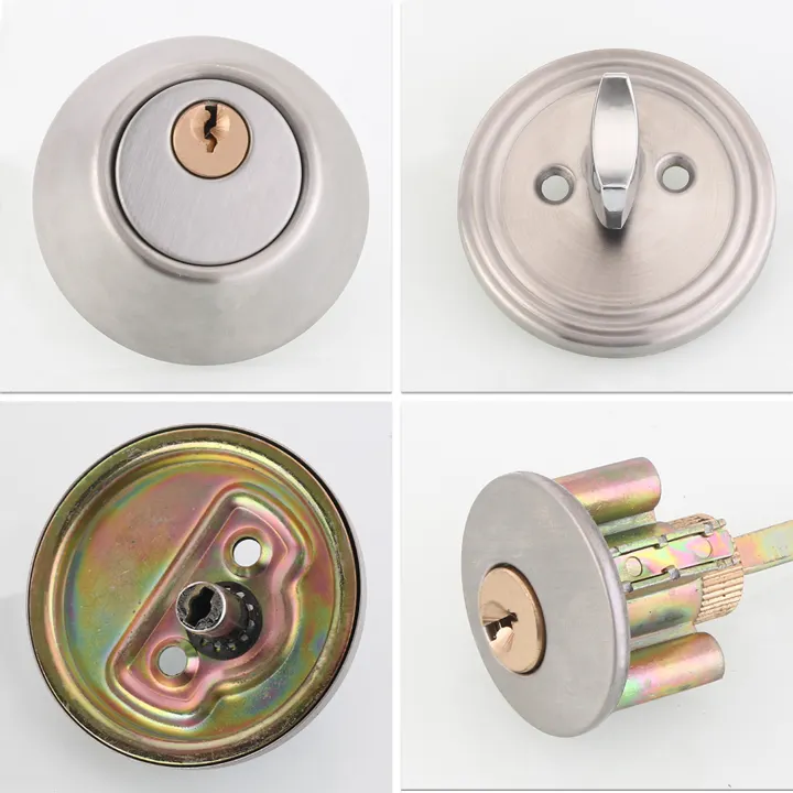 Door Knob Lockset With 3 Keys Privacy Handle Bedroom Bathroom